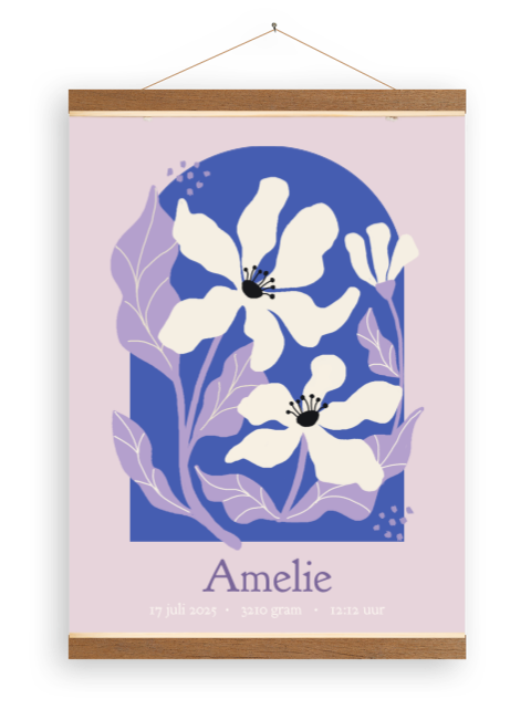 Canvas poster | Abstracte bloemen